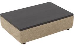 Goossens hocker lago bruin stof - 8252196-{merk}-lago-hocker-stof-02
